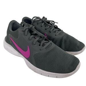 Nike Flex Experience Running Shoes Sz 11 Gray Pink Sneakers Workout Gym Walking